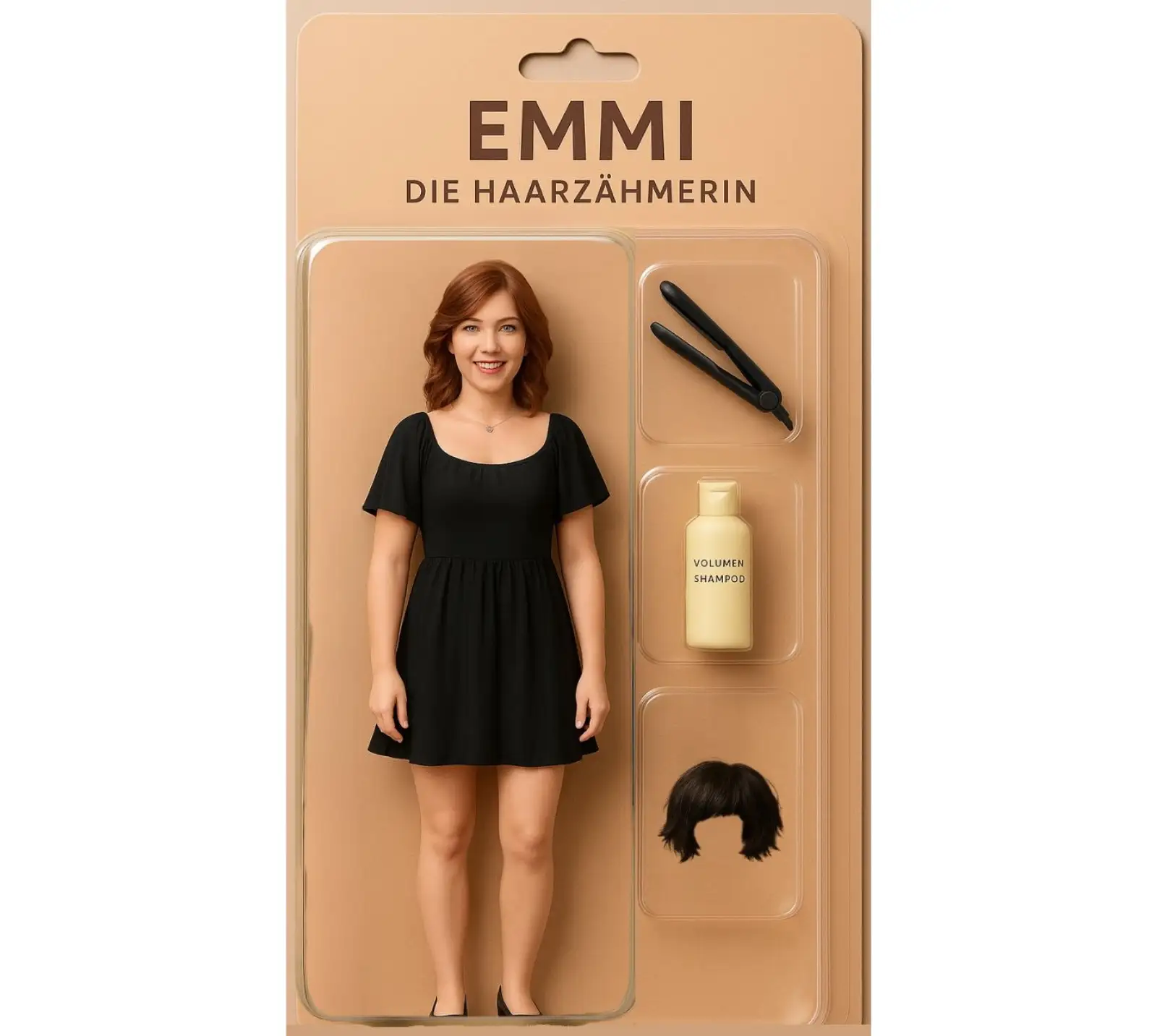 Mitarbeiterin Emmi als doll Figur